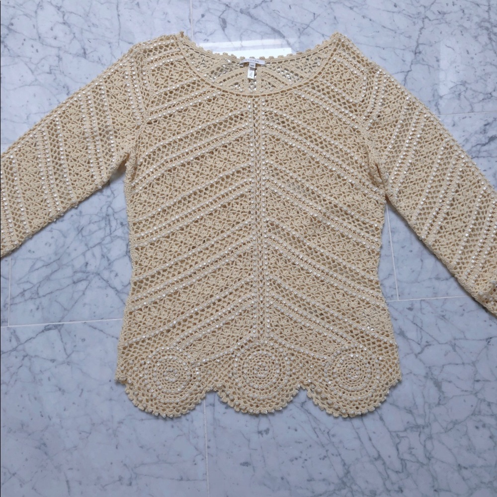 Beautiful beaded Escada top